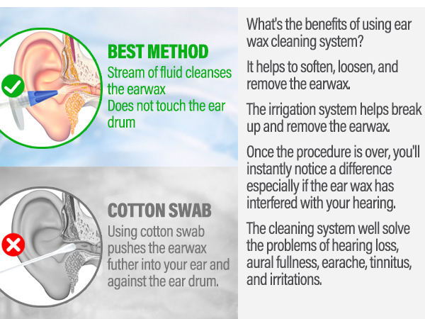ear irrigation flushing system, ear flushing kit for adults, ear care products, ear wax remover