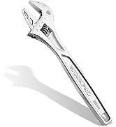 WORKPRO Adjustable Wrench, 10-inch Heavy Duty Spanner with Inch/Metric Scale, Premium Cr-V Steel,...