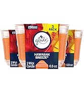Glade Hawaiian Breeze, Fragrance Candle Infused with Essential Oils, Air Freshener Candle, 3-Wick...
