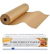 SMARTAKE Parchment Paper Roll for Baking, 13 in x 278 ft, 300 sq.ft, Non-Stick Baking Paper Sheet...