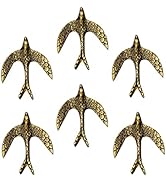 SPN-FOR1 Set of 6 Decorative Eagle Shape Copper Knobs for Room Kitchen Cabinet Hardware Cupbo...