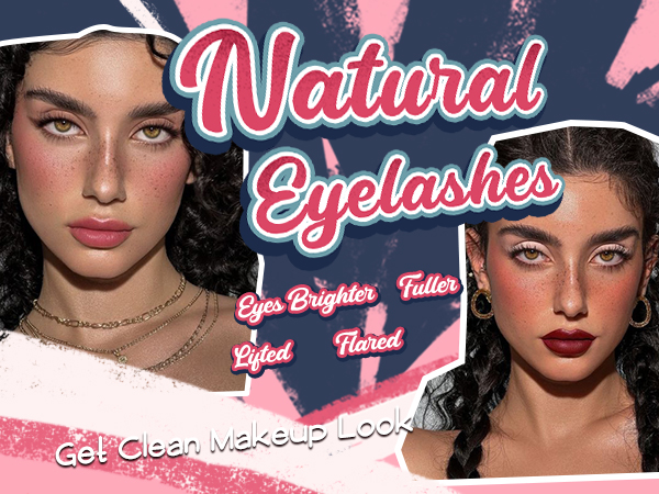 Wispy strip lashes so soft c curl natural looking eyelashes pack