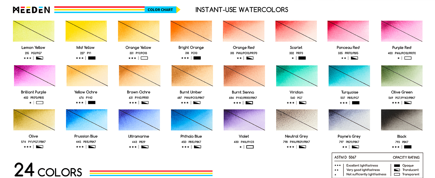 watercolor paint set