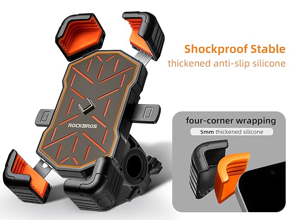 ROCKBROS Motorcycle Bike Phone Holder Mount