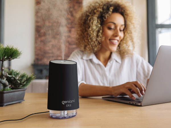 Portable Small Cool Mist Humidifiers - USB Desktop Humidifier for Plants, Office, Car