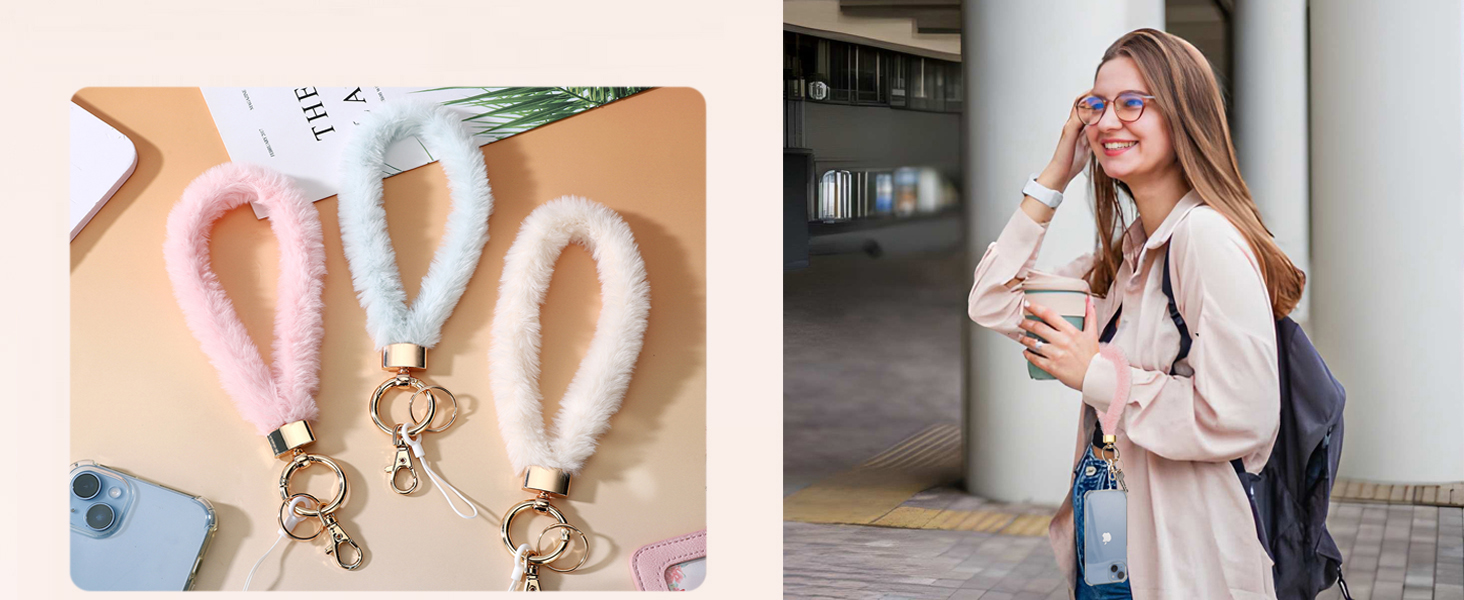 Plush Wrist Keychain &amp;amp; Neck Lanyard