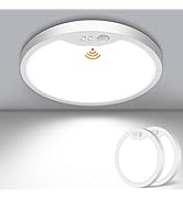 Brightever 2 Pack Motion Sensor Ceiling Light Wired, 3000K/4000K/6500K Small LED Flush Mount Ligh...