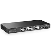MokerLink 28 Port Gigabit Managed Switch, 24 Port GE, 4 x 10G SFP+ Uplink, 1 Console Port, 1 USB ...