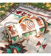 RYCHIC 2 in 1 Extra Large Outdoor Picnic Mat Woven Summer Throw Blanket Boho Giant Beach Travel E...