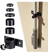 Yescom EZ GO 14ft Telescopic Flag Pole Kit with Starlink Mini Pipe Adapter