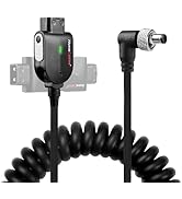 Alvin's Cables Atomos Ninja V D-tap Power Cable, 1.6-4ft Smart Dtap to Locking DC 2.1 Right Angle...