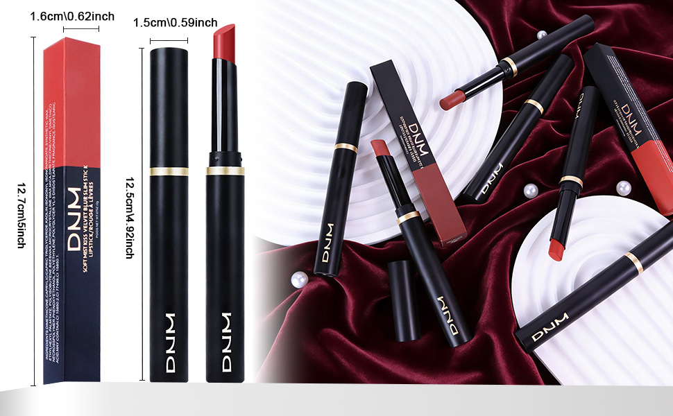 High Pigmented Slim Lipstick Long Lasting Waterproof