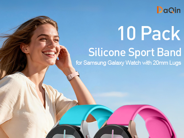 DaQin 10 Pack Samsung Watch Bands