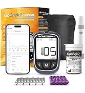 MicroTech Bluetooth Blood Glucose Monitor Kit with Free App 10 Strips &amp; Lancets, 1 Blood Sugar Mo...