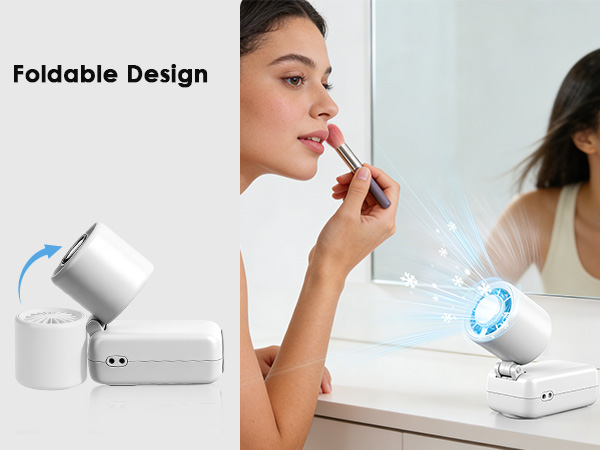Portable Handheld Cooling Fan offers desktop standing for cooling at your workplace or study desk
