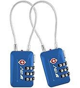 TSA Approved Luggage Travel Lock, Set-Your-Own Combination Lock for School Gym Locker, Luggage Su...
