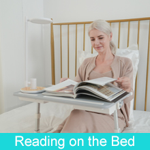 Laptop desk table for reading on the bed