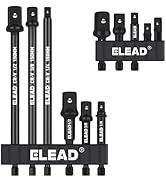 11-Piece Impact Socket Adapter Set, 1/4-Inch Hex Shank, 1/4" 3/8" 1/2" Impact Socket Driver Set, ...