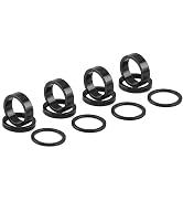 Azarxis Carbon Fiber Bicycle Headset Spacer 12 Pcs Bike Handlebar Stem Spacers Set Fit 1-1/8 Inch...