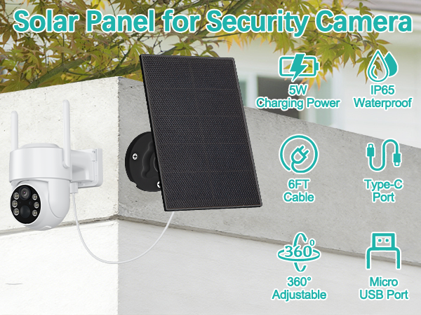 Solar Panels for Smart Security Camera