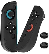 FUNDIARY Black Protective Case Compatible with Nintendo Switch 2 Joycon Controller, [Ergonomic de...