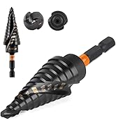 KSEIBI 12 Steps 3/16-7/8 inch SAE Standard Industrial Grade Step Drill Bit Ready Impact 1/4 inch ...