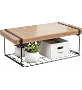 KOVOSCH Under Shelf Basket, 15" Metal Under Shelf Storage, Space Saving Cabinet Organizers and St...