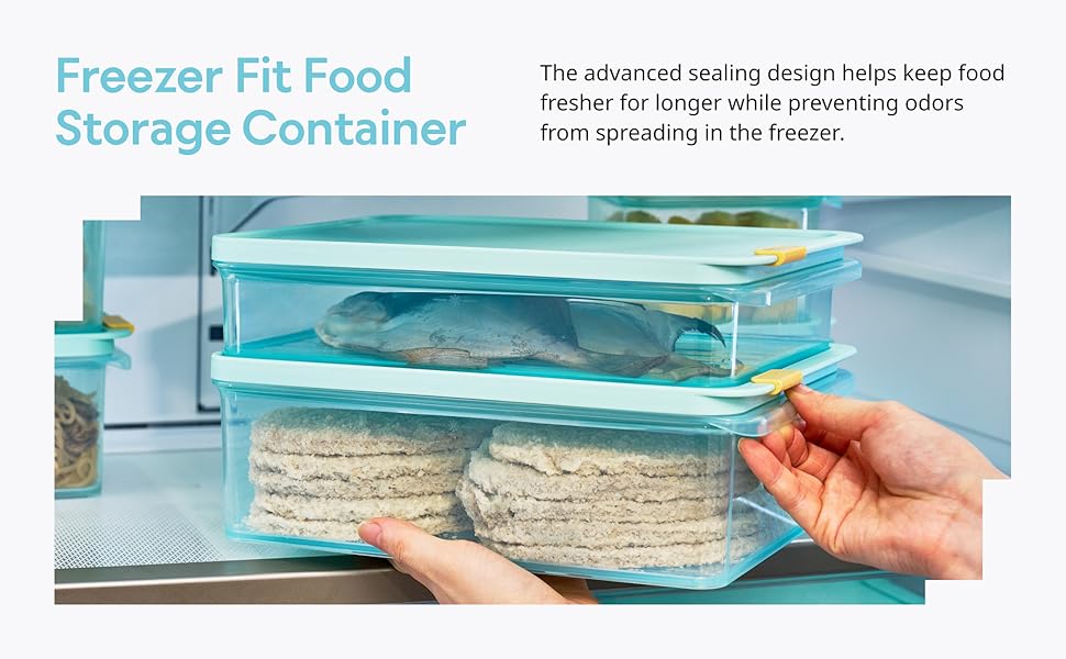 LocknLock freezer containers airtight BPA free stackable food storage containers with lids