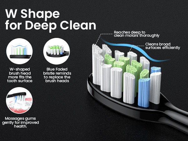 W-Shaped for Deep Clean