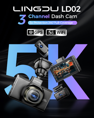 4K Dash Cam Front and Rear
