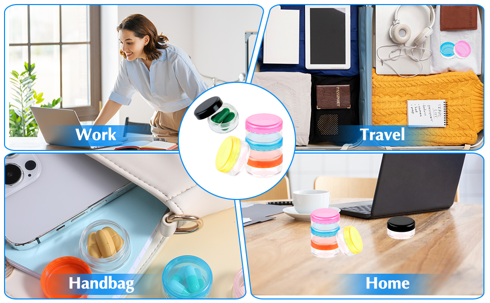 small pill case for work home travel use