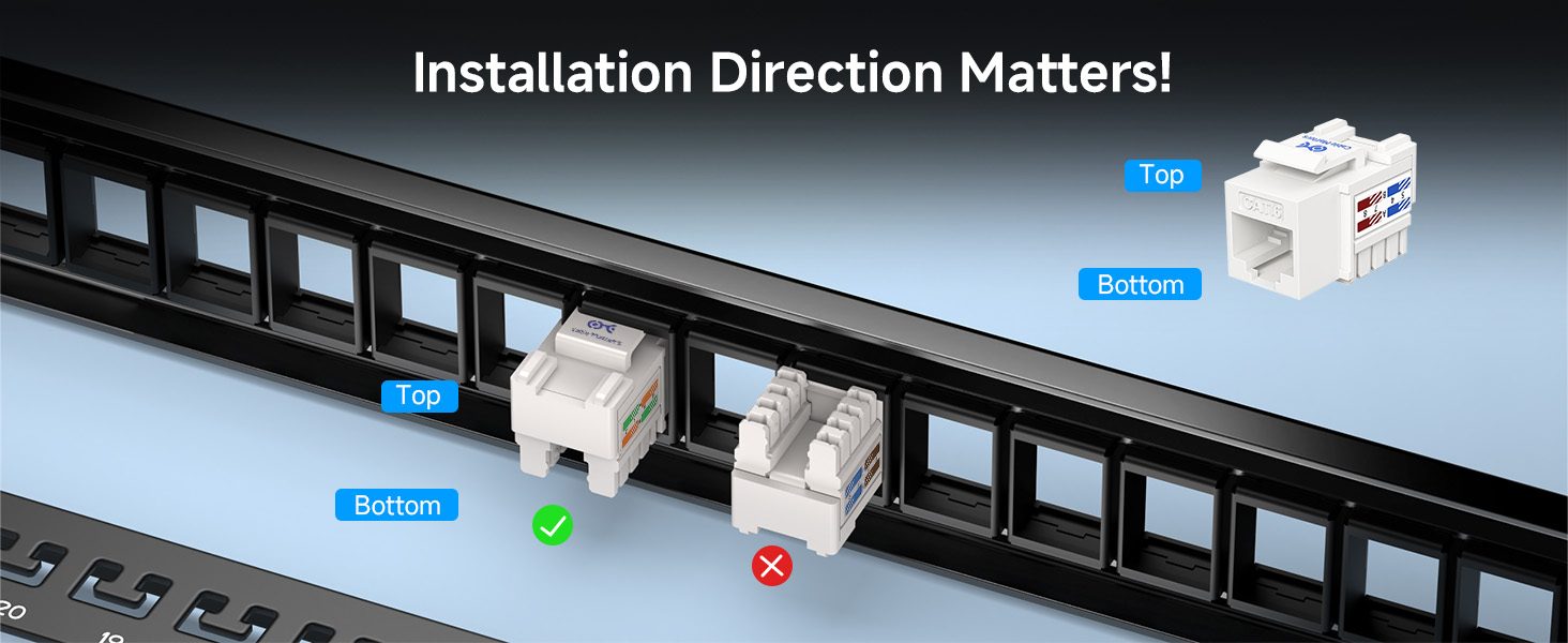 The Cable Matters 24-Port Keystone Blank Patch Panel