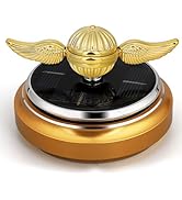 Car Decoration Solar Golden Fidget Spinner Toy for Kid Adult, Powered by Sunshine Spinning Ball f...