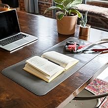 Londo Genuine and PU Leather Mouse Pad Desk Mat