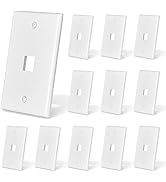 NataLink Ethernet Keystone Wall Plate 1-Port, RJ45 Wall Plate Single Gang Ethernet Wall Outlet Co...
