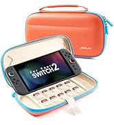JSAUX Slim Carrying Case for Nintendo Switch 2 2025, Portable Switch 2 Case with 10 Game Slots, P...