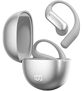 Piluyaa Open Ear Earbuds Bluetooth AI Ear Buds 60Hrs Playtime Wireless Over Headphones with Earho...
