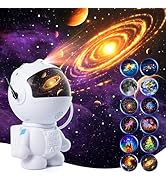 Astronaut Galaxy Projector,Star Projector with 12 Space Films,Galaxy Projector for Bedroom with T...