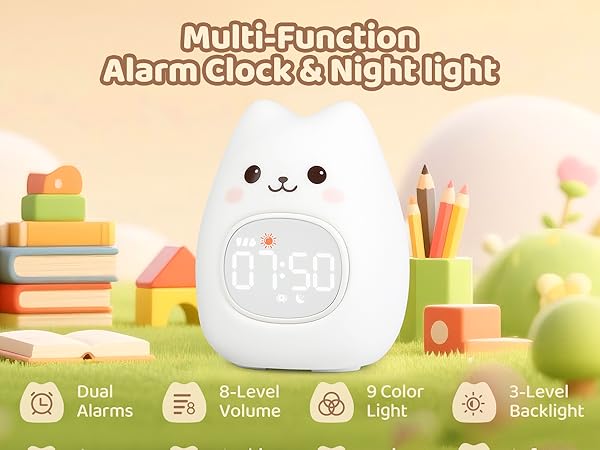 Alarm Clock with Night Light
