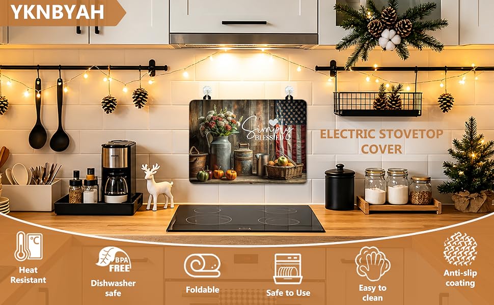 Glass stove top cover