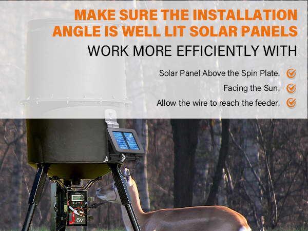  6V solar panel charger for deer feeder game feeder solar panel for hunting outdoor efficient