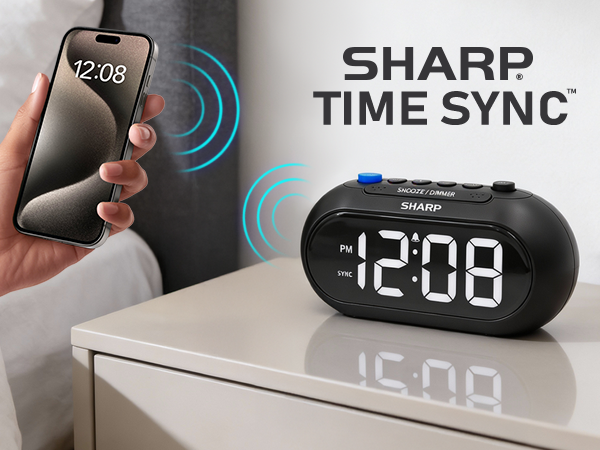 Automatically Sets Time from Smartphone with bluetooth 