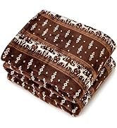 Tefici 50"x60" Heated Blanket Throw - Soft Flannel Electric Blanket with 3 Heating Levels, 4-Hour...