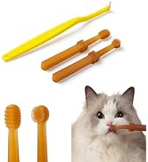 E.M&amp;S.T by Emmeliestella Small Dog &amp; Cat Toothbrush Micro Head, Cat Dental Care, Pets Toothbrush,...