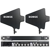 BOMGE UHF Wireless Antenna Distribution System,Active Directional Antennas, 8 Outputs + 2 Cascade...
