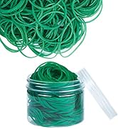 AMUU Rubber Bands 300pcs Green Small Rubber Bands for Office School Home size16 Elastic Band Offi...