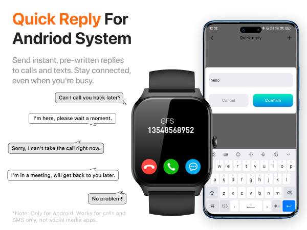 smart watch for android phones
