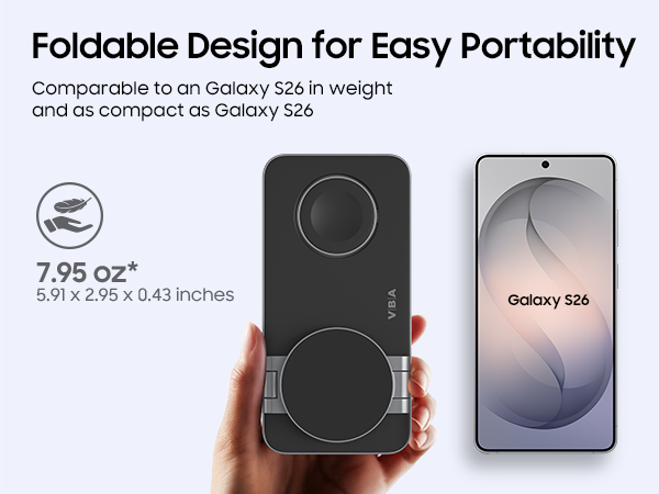 3 in 1 Foldable Magnetic Wireless Charging Station for Samsung