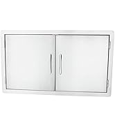 Stanbroil Outdoor Kitchen Stainless Steel Double Access Door, 36 Inches