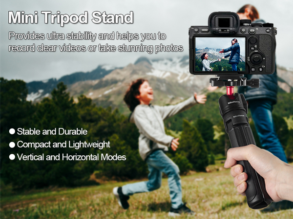 Camera Tripod Desktop Tabletop Stand Compact Tripod with 1/4" Screw, Phone Tripod Stand